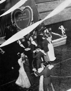 Service band playing for a FSCW Valentine's Day dance - Tallahassee, Florida.